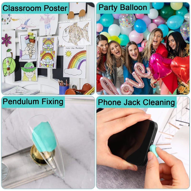 julbear 288pcs المعجون لاصق لاصق قابل للإزالة المعجون، تركيب المعجون القابل لإعادة الاستخدام الجدار الآمن المعجون، تركيب المعجون مبتذل لتعليق الصور ملصق والتصوير الفني للمتحف (الأزرق) - Image 5